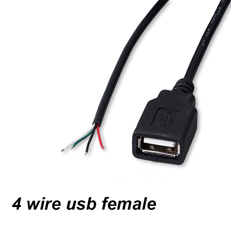 1M USB Type A Male Female Type C Micro Connector 2Pin 4pin core Power
