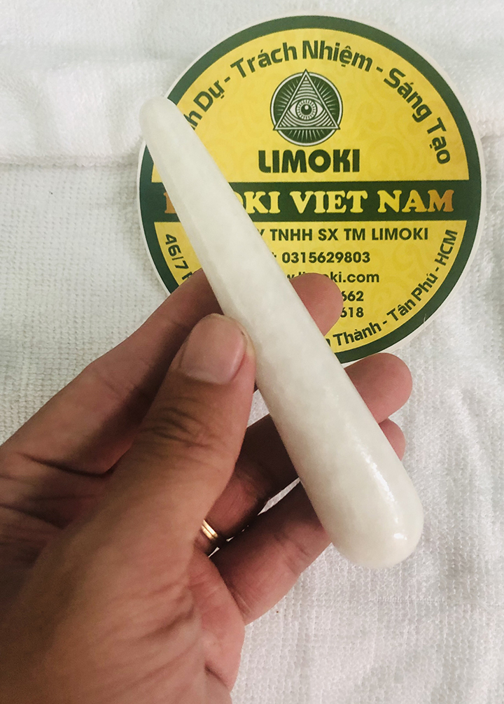 Cây Ấn Huyệt Đá Thạch Anh Trắng