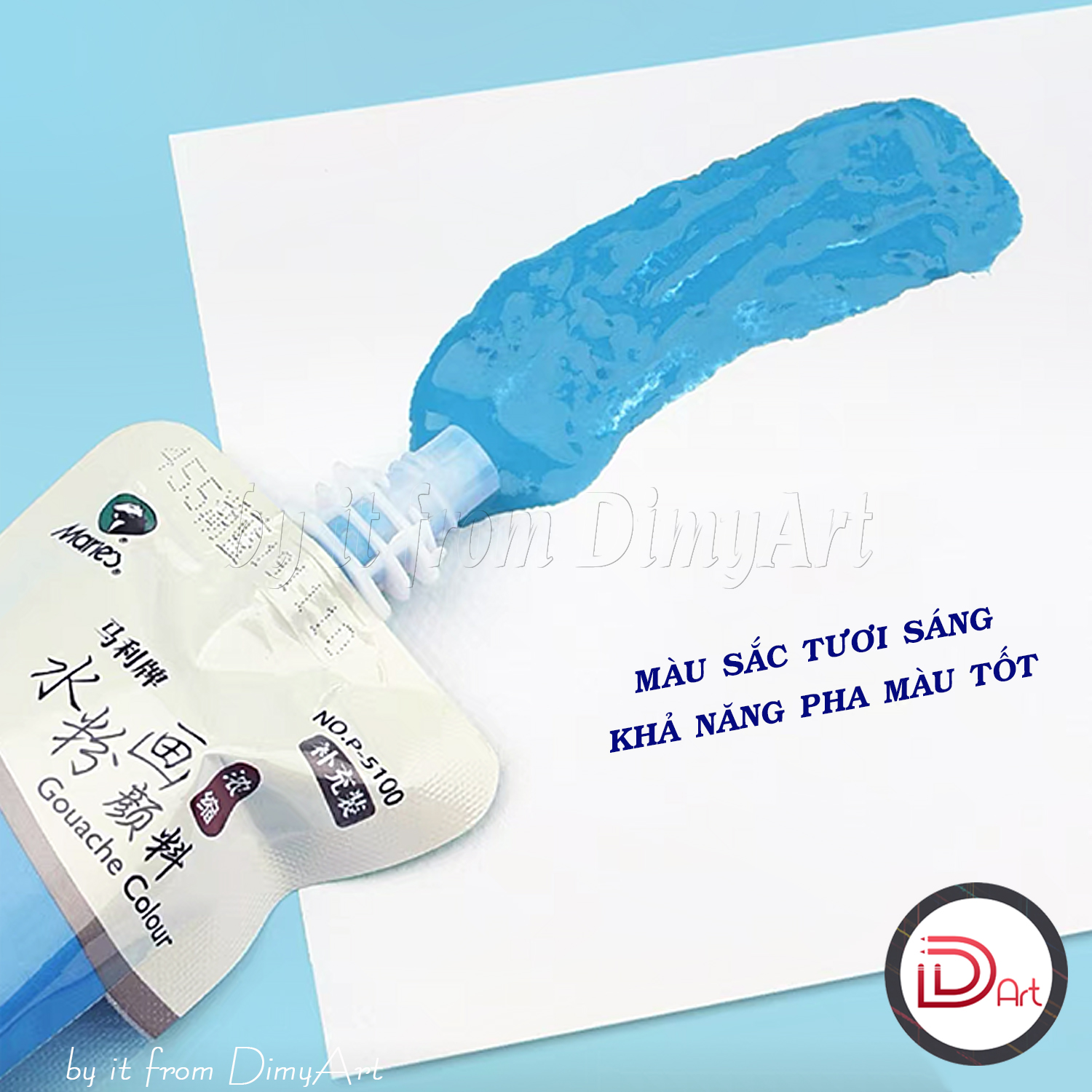 Màu gouache/nước thạch cao cấp MARIE's 100ml