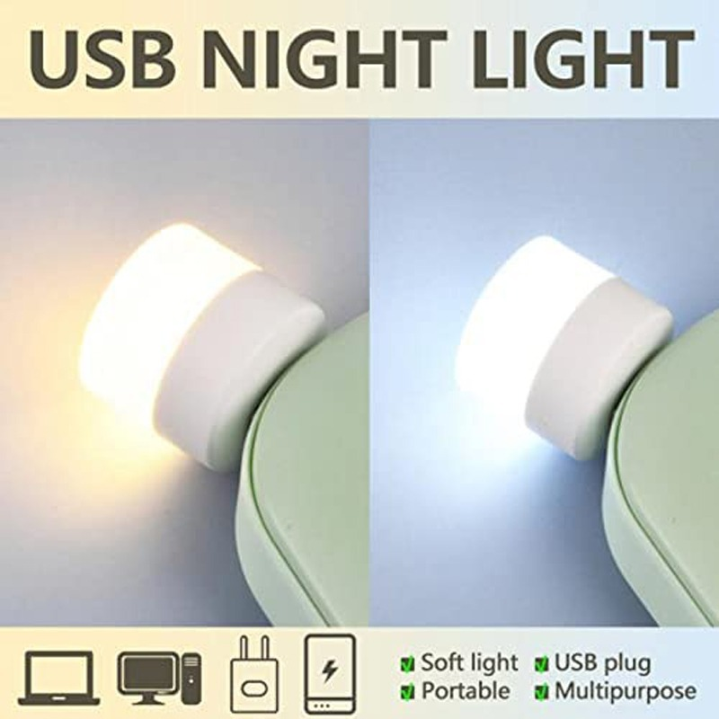 4 Chiếc Đèn Ngủ Cắm USB/Đèn LED Đọc Sách Bảo Vệ Mắt/Đèn Đọc Sách Nhỏ Đầu Giường Sạc USB Điện Thoại Di Động Cho Máy Tính