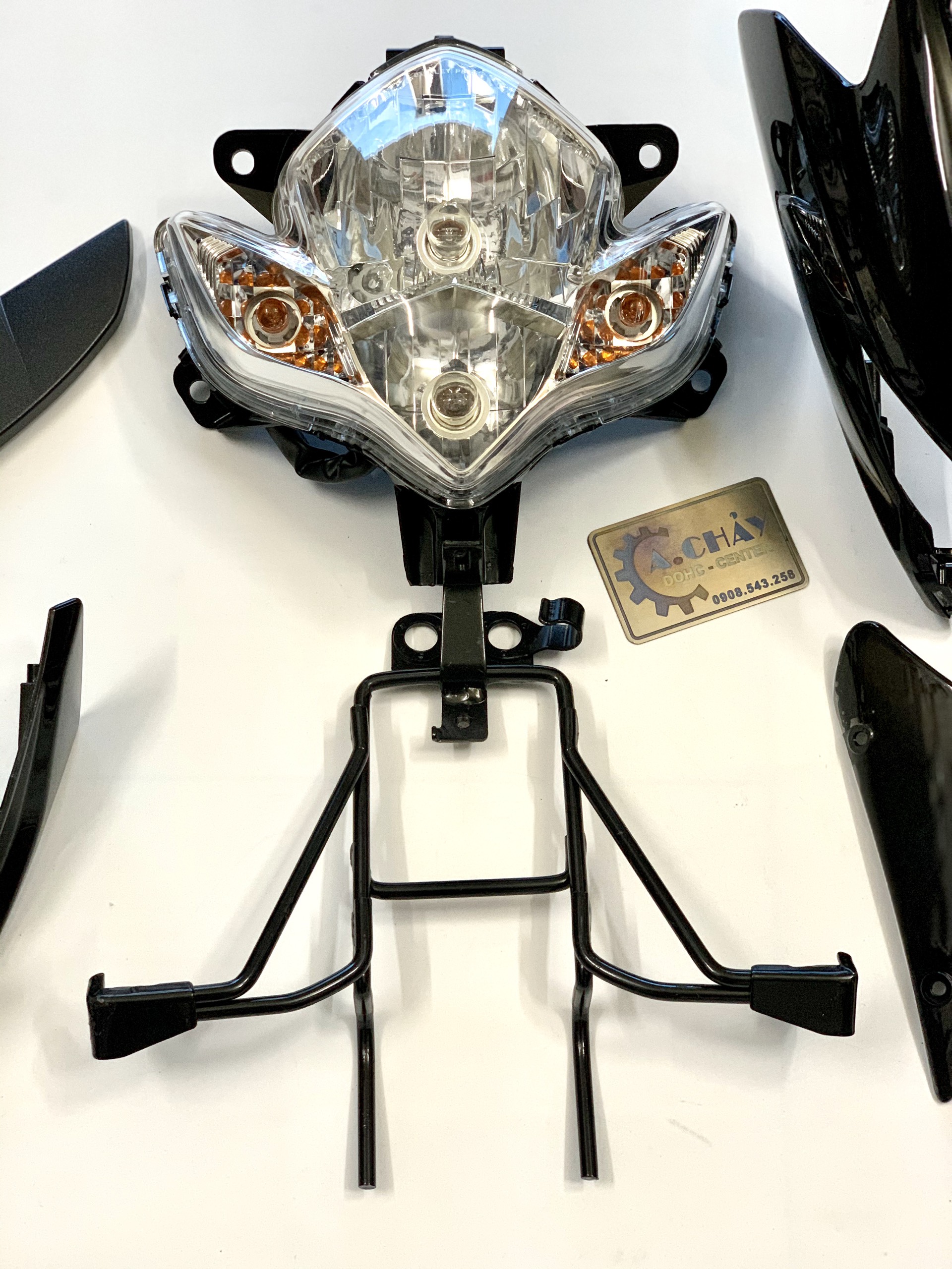 Full Đầu Đèn K9 / 2009 ( Phượng ) cho các đời Raider & Satria Xăng Cơ ( 2016 thay đồng hồ )