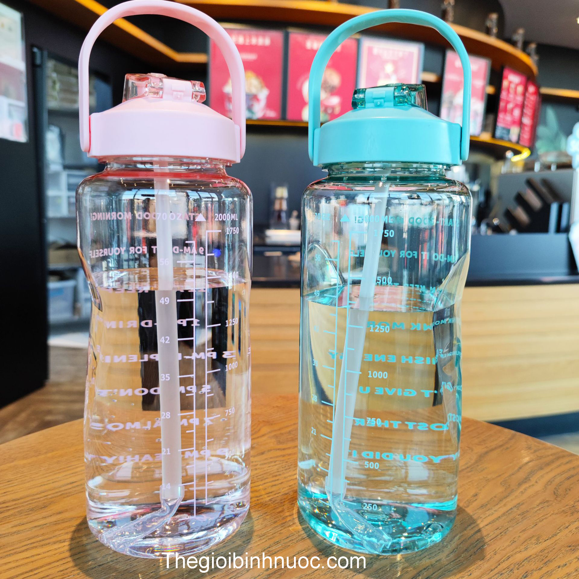 Bình Nhựa Nút Bật BPA FREE 2L N202