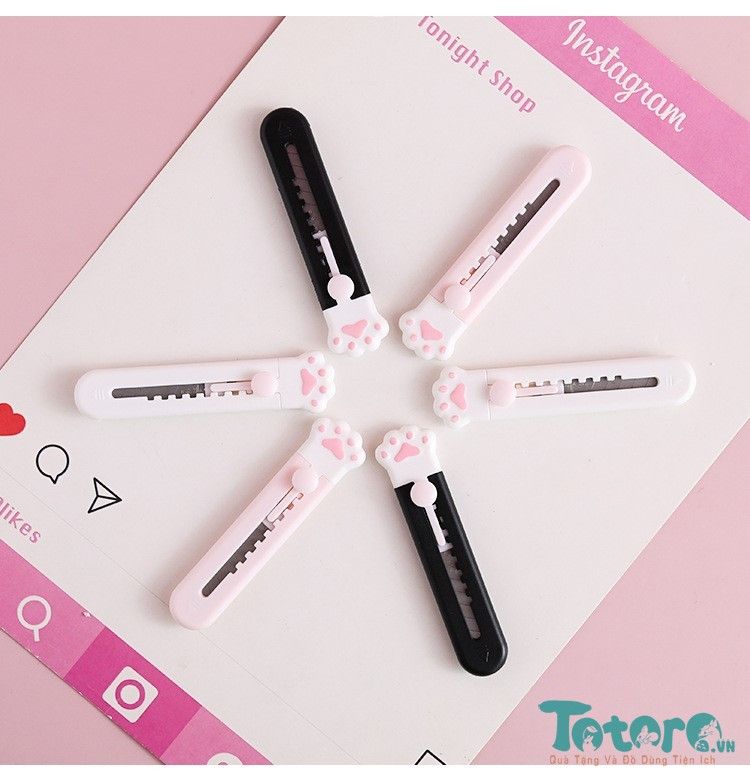 Dao dọc giấy mini Bàn Chân Mèo