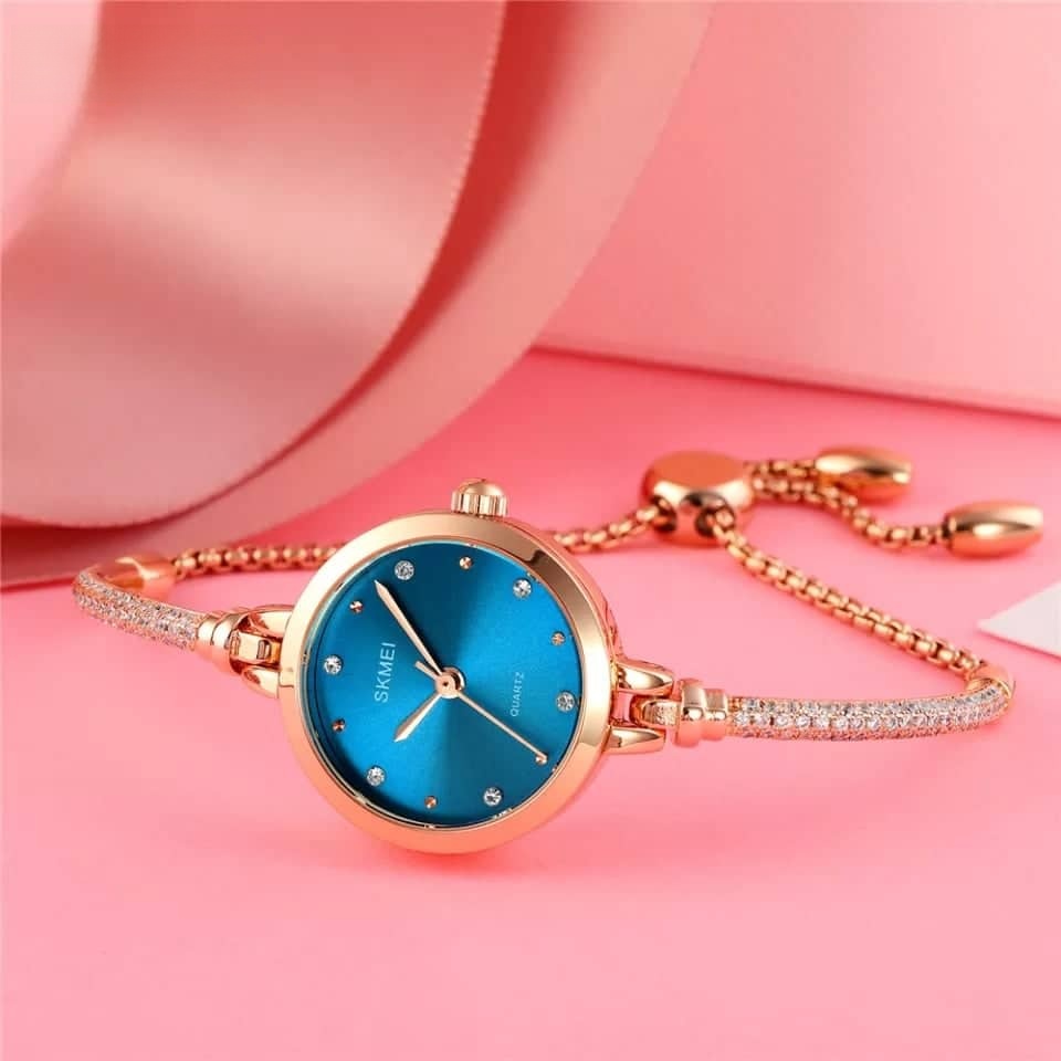 skmei 1805 quartz watches ladies watches with bracelets fashion luxury waterproof rose gold watch.