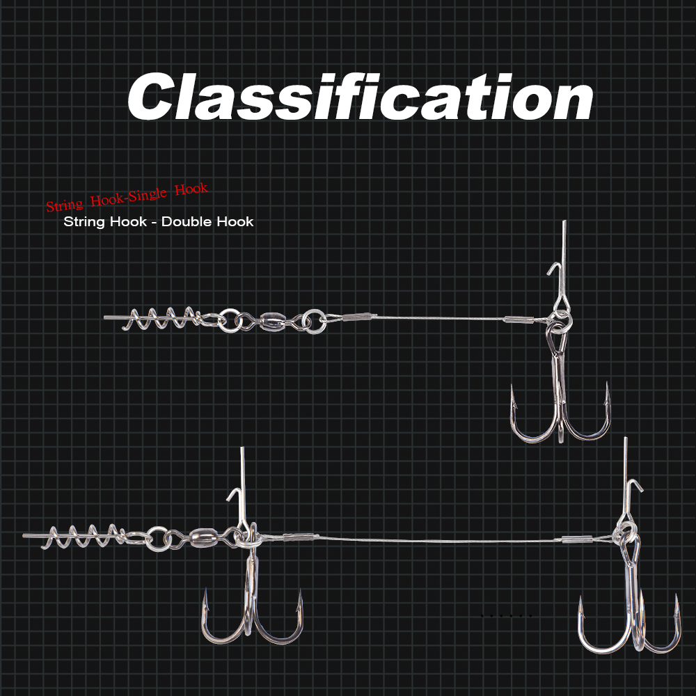【SmartHorizon】Hunthouse soft lure rig single double hook rigging 9cm ...