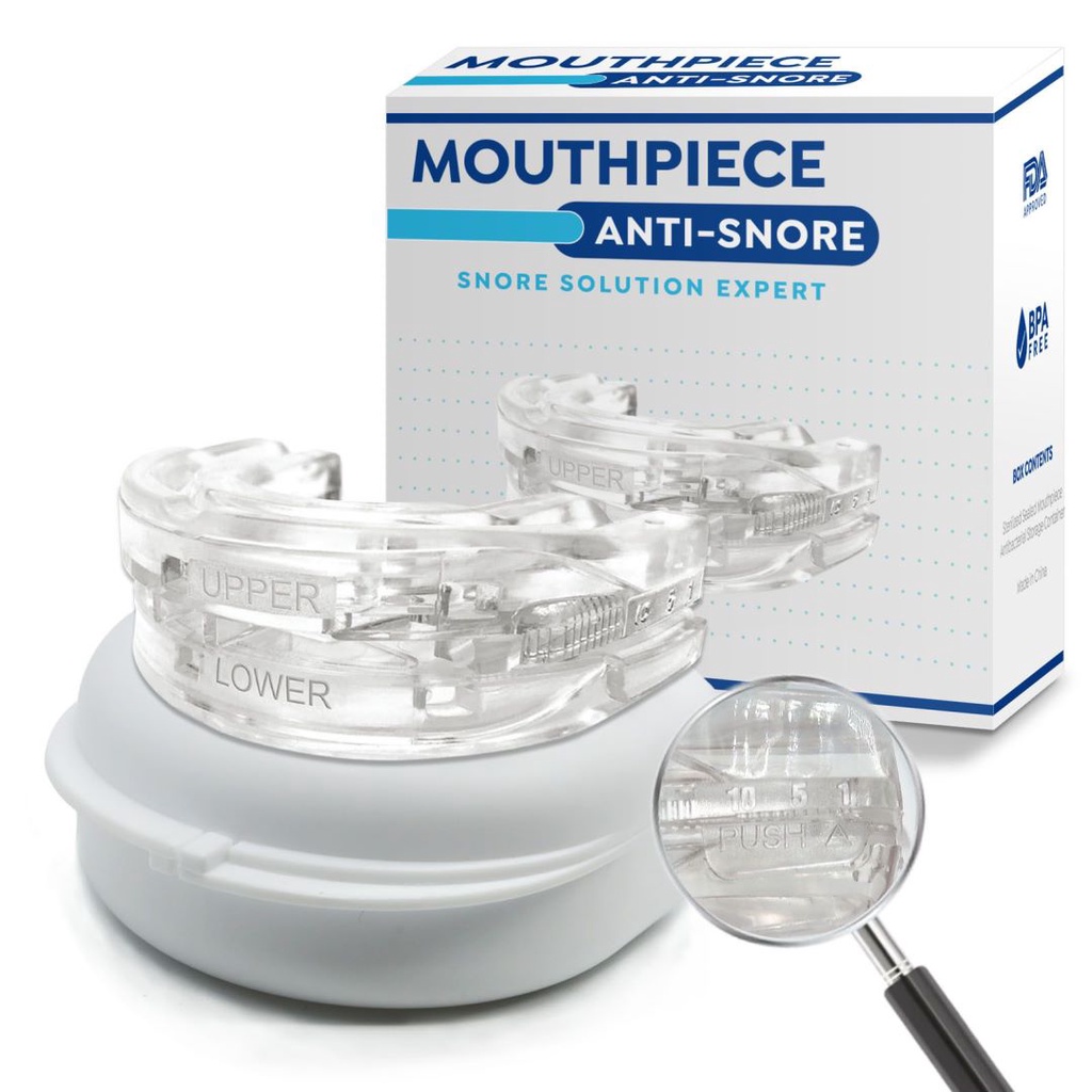 Adjustable Mouth Guard Silicone Anti-Snore Mouthpiece Bruxism Mouth Guard Improve Sleeping Aid Braces Teeth Orthodontic Snoring Night Device Stop Snore