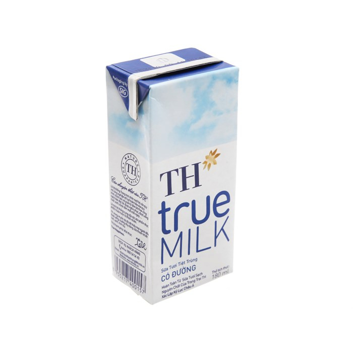 Sữa tươi TH True Milk Có Đường 180ml