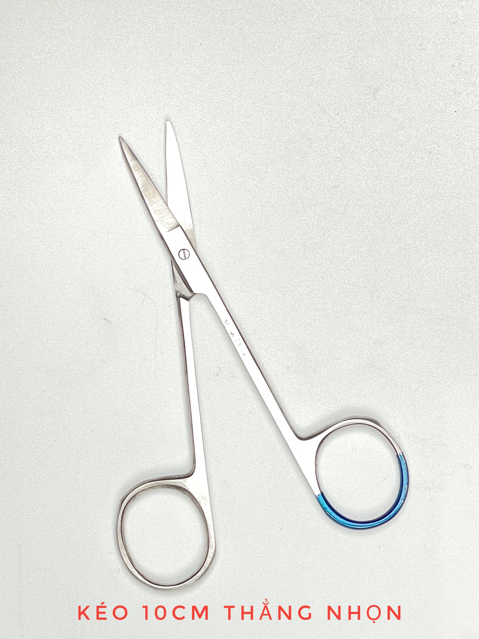 Kéo y tế 10cm 12.5cm thẳng nhọn