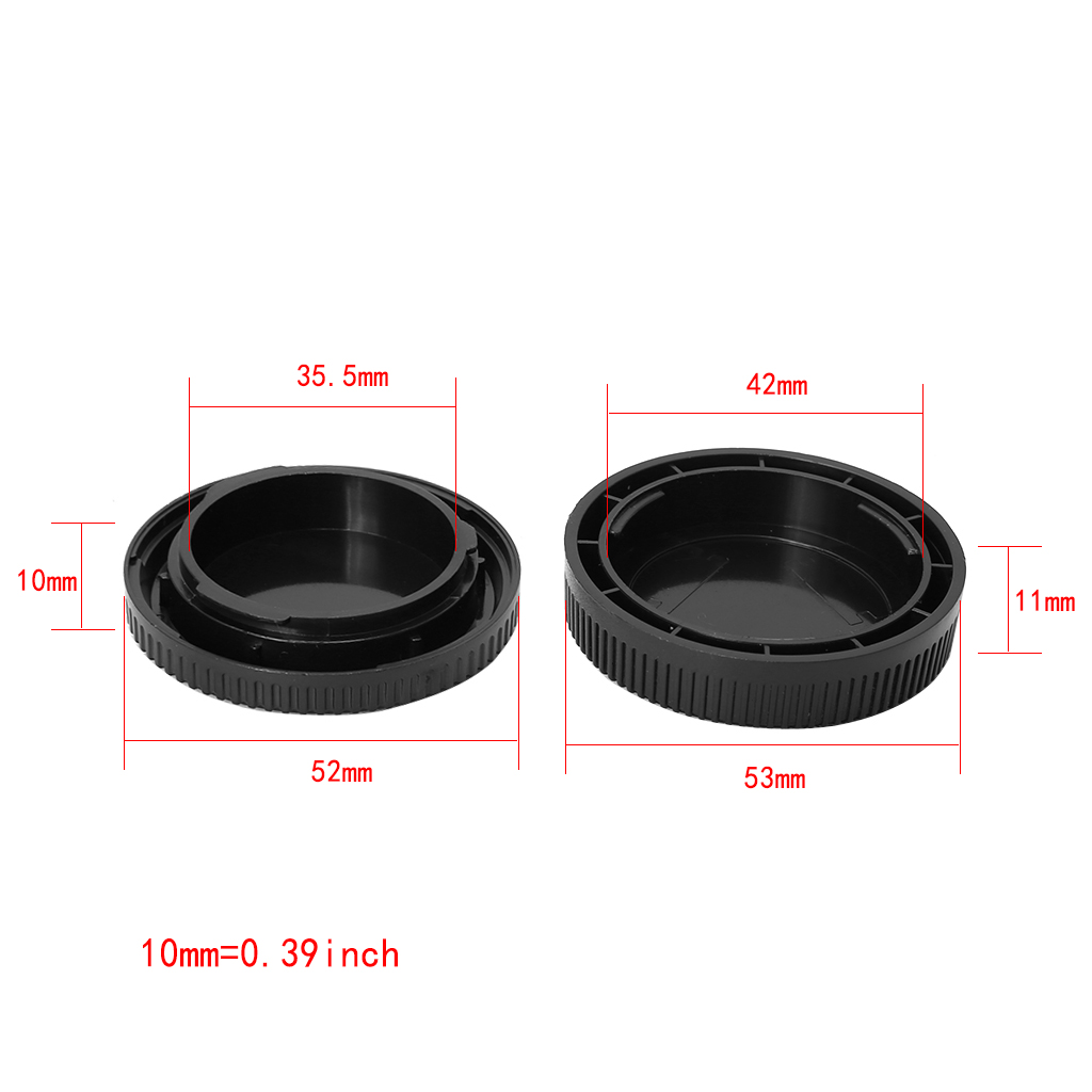Nắp máy ảnh trước & Nắp thay thế ống kính phía sau cho Olympus cho Panasonic Micro 4/3 mount Thân máy & ống kính EF thay thế