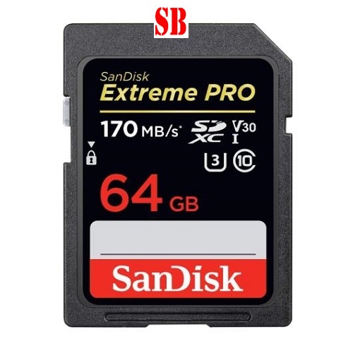 Thẻ nhớ SDXC Sadisk Extreme Pro - 64GB/ 128GB/ 256GB/512GB  U3 V30 Class10 (Đọc 200MB/s, Ghi 90MB/s)- Bảo hành 60 tháng