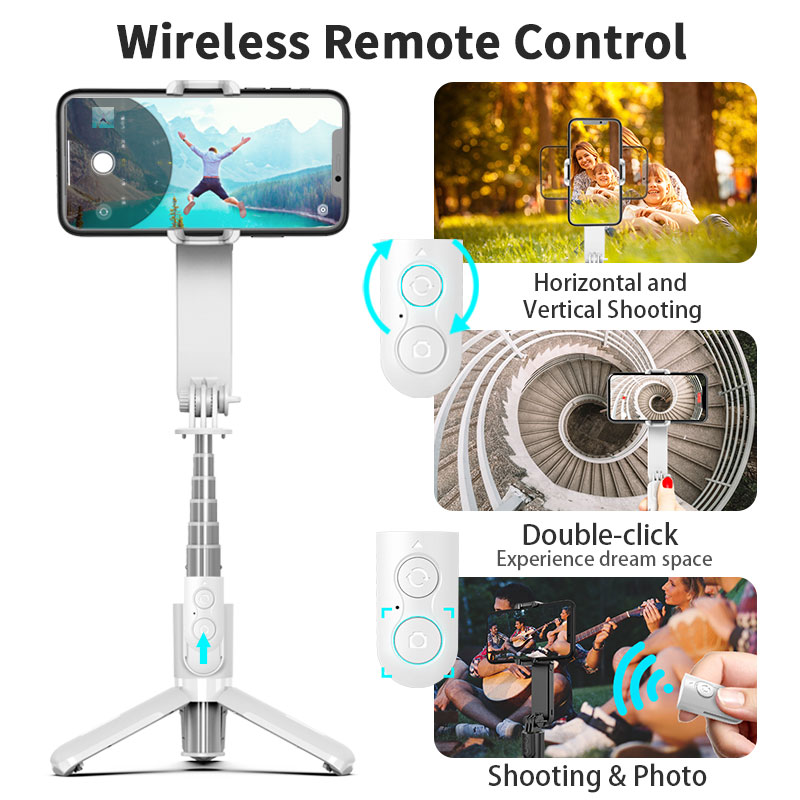Xiaomi Gimbal Stabilizer for Phone Automatic Balance Selfie Stick Tripod with Bluetooth Remote for Smartphone Gopro Camera