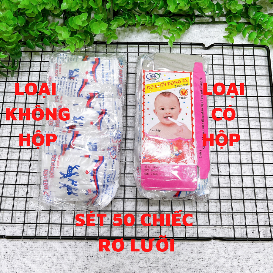 Rơ lưỡi gạc tưa lưỡi Đông Pha (Gói 10 hộp 50 chiếc)