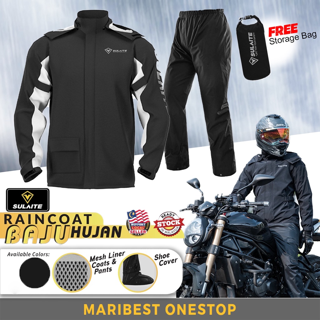 Waterproof Rain Coat Pants Set with Invisible Shoes Cover