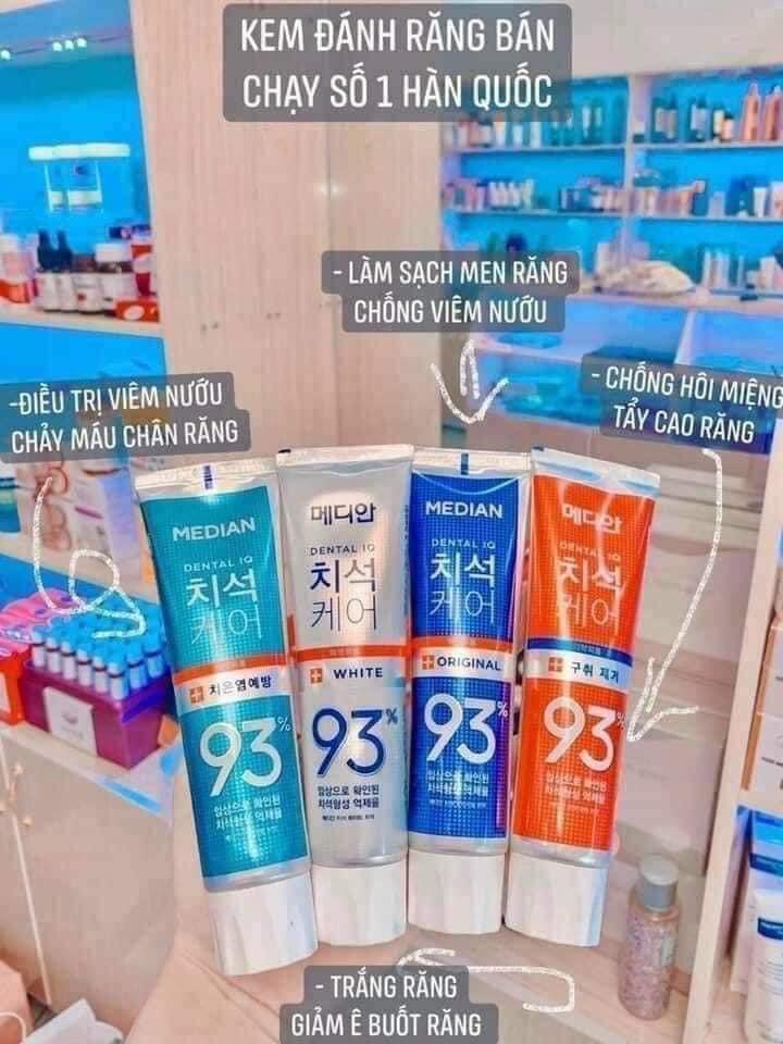 Kem đánh răng median 93%(Bán chạy số 1 Hàn Quốc)