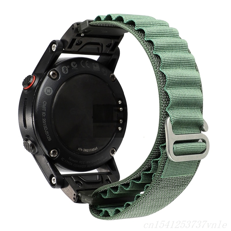 Alpine loop band for garmin fenix 5 6 7,nylon strap for epix enduro 2 forerunner 955 945 935 approach s60 s62 descent g1 mk2s