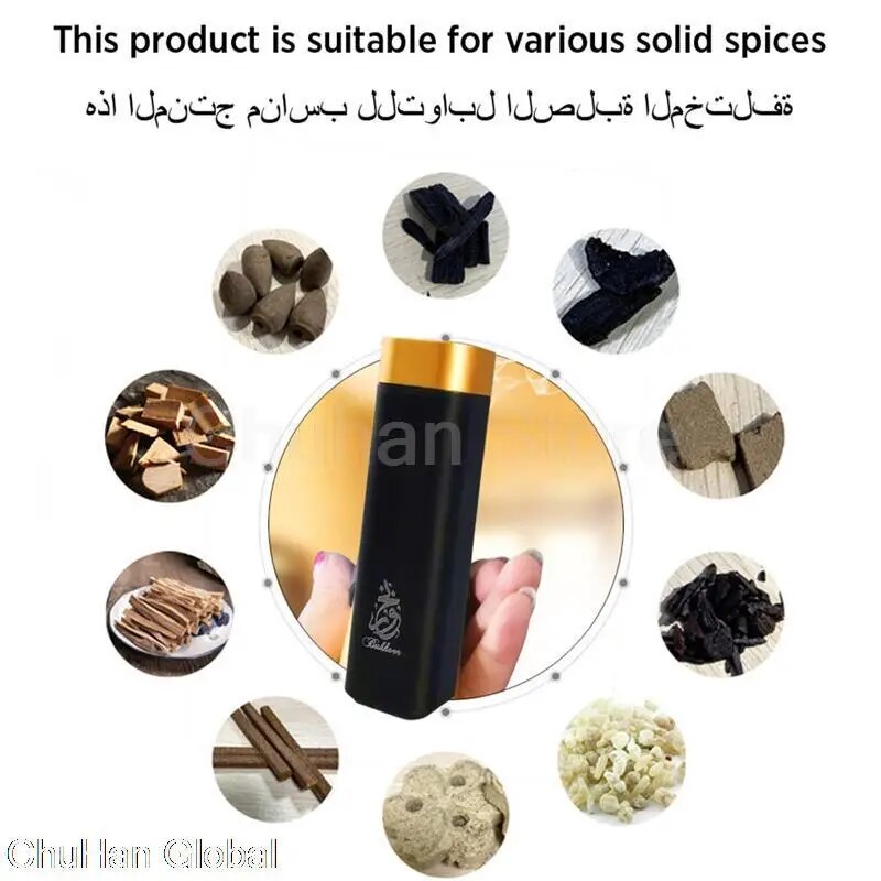 【High Cost-Performance】 Chuhan Electronic Incense Burner Portable Incense Holder Mini Electric Aromatherapy Diffuser Bukhoor Burner