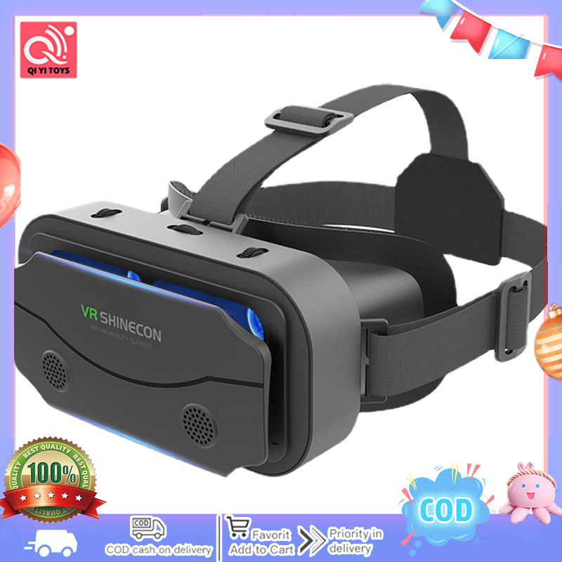 3d Virtual Reality Gaming Glasses Headset Dual Adjustable Focal Lengths Vr Glasses For 4.5-7.0 Inch Smartphones