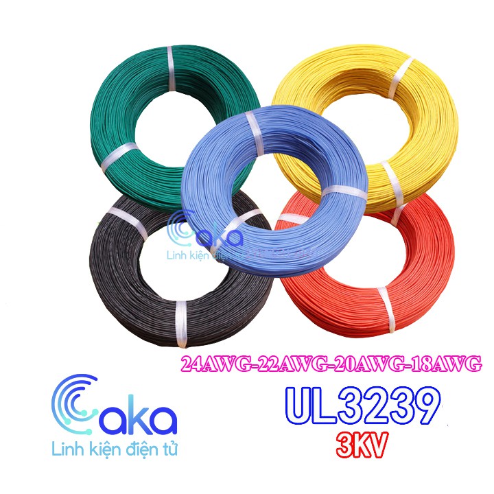 Dây điện chịu nhiệt silicone ul3239 awg cao cấp