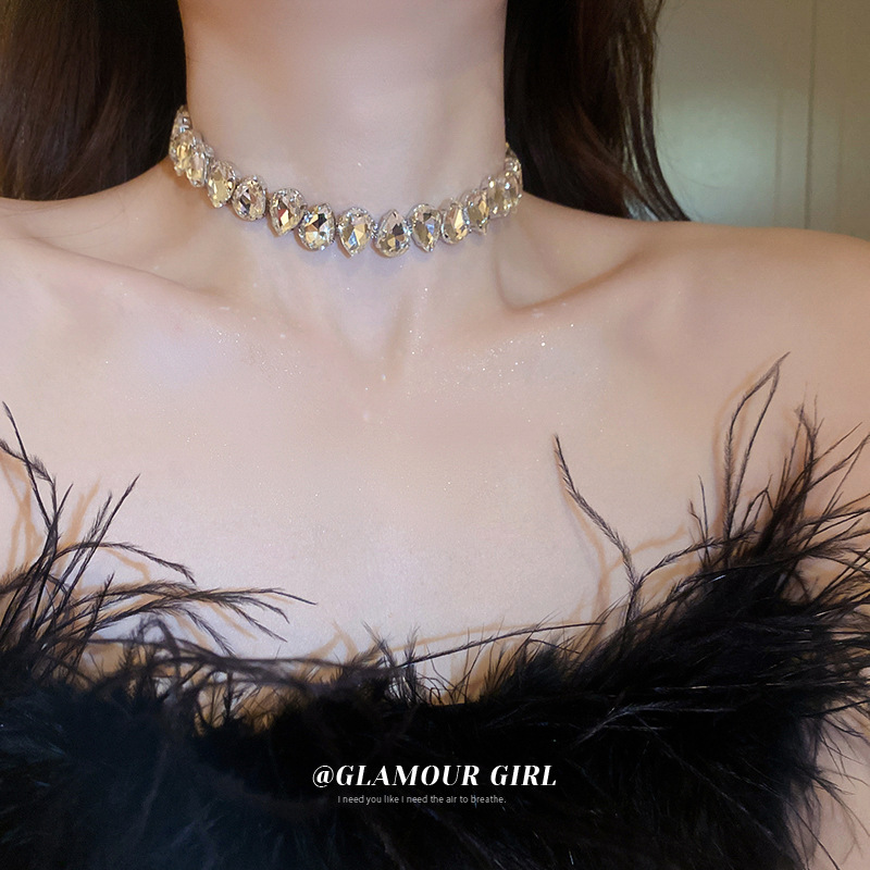 Colourful Crystal Necklace Exaggerated New Fashion Necklace