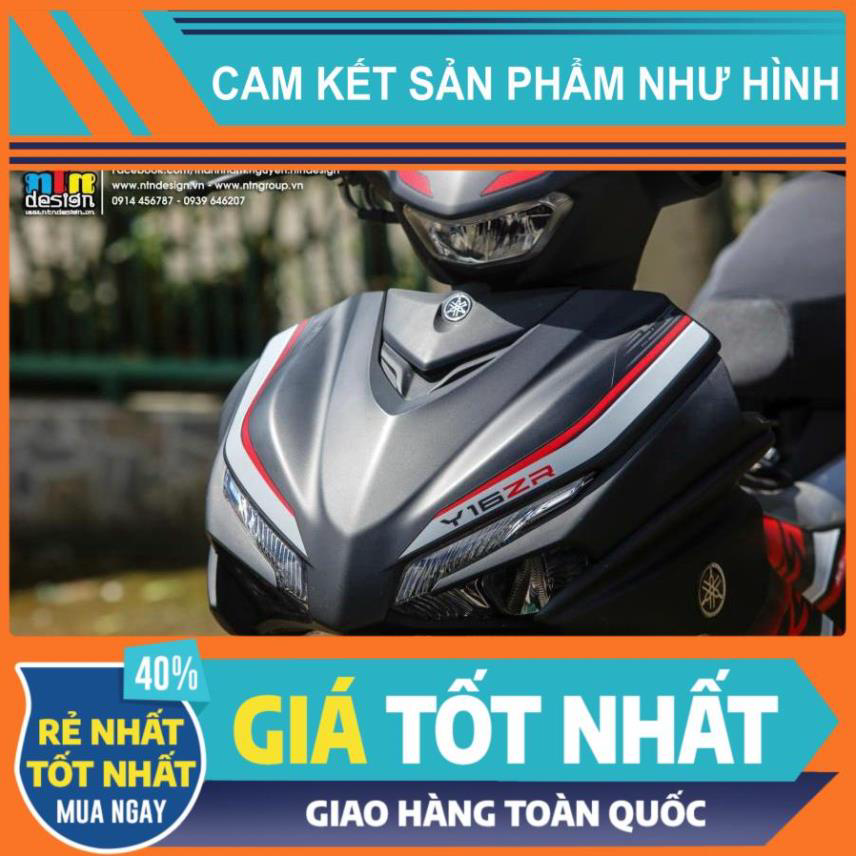 Tem rời Exciter 155 đen nhám - mẫu mới 2023 đỏ bạc