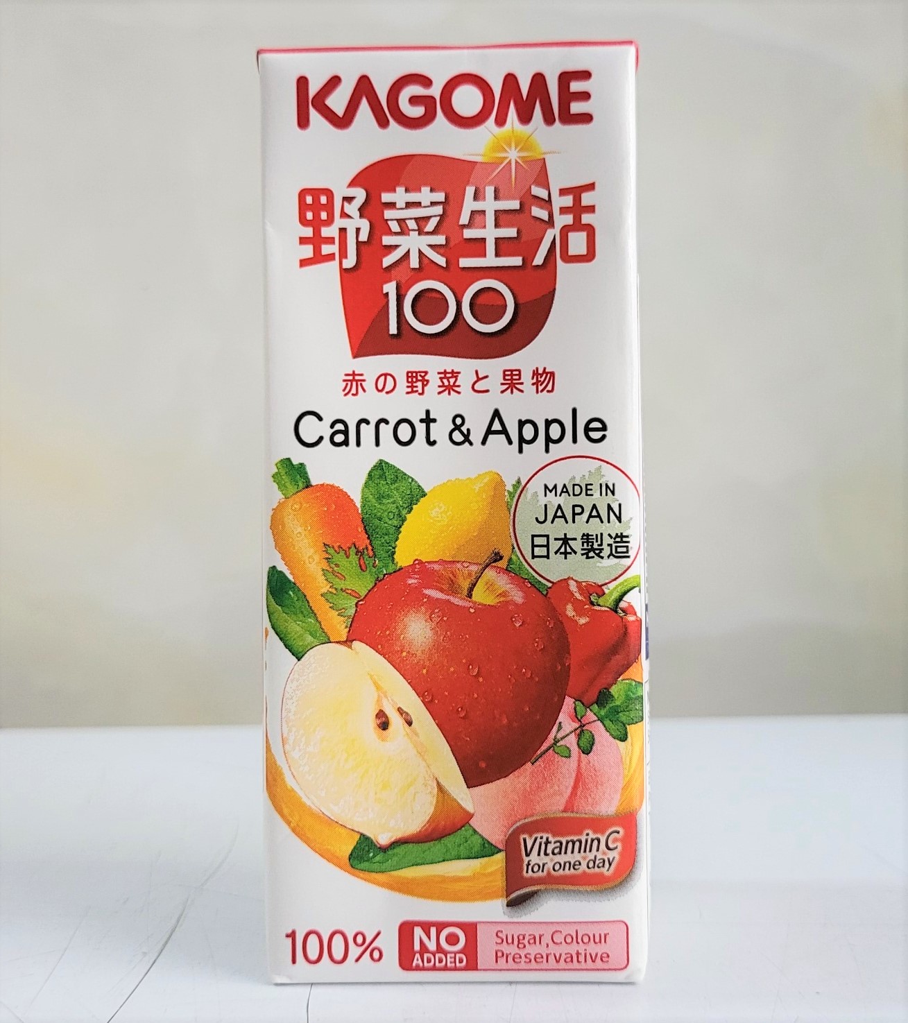 [Hộp 200ml CARROT & APPLE] NƯỚC ÉP RAU CỦ QUẢ CÀ RỐT VÀ TÁO [Japan] KAGOME Salad Fruit