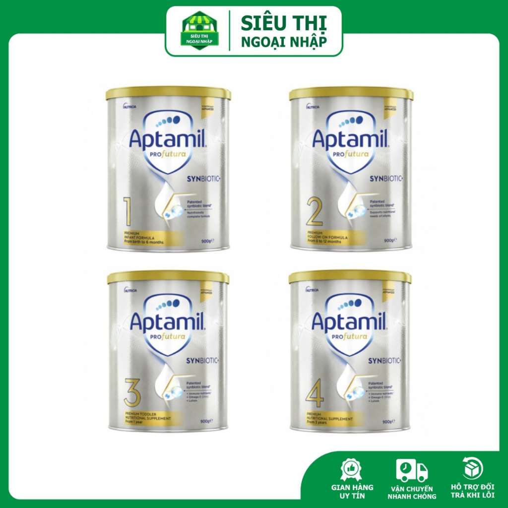 Sữa aptamil profutura úc 900g số 1, 2, 3, 4