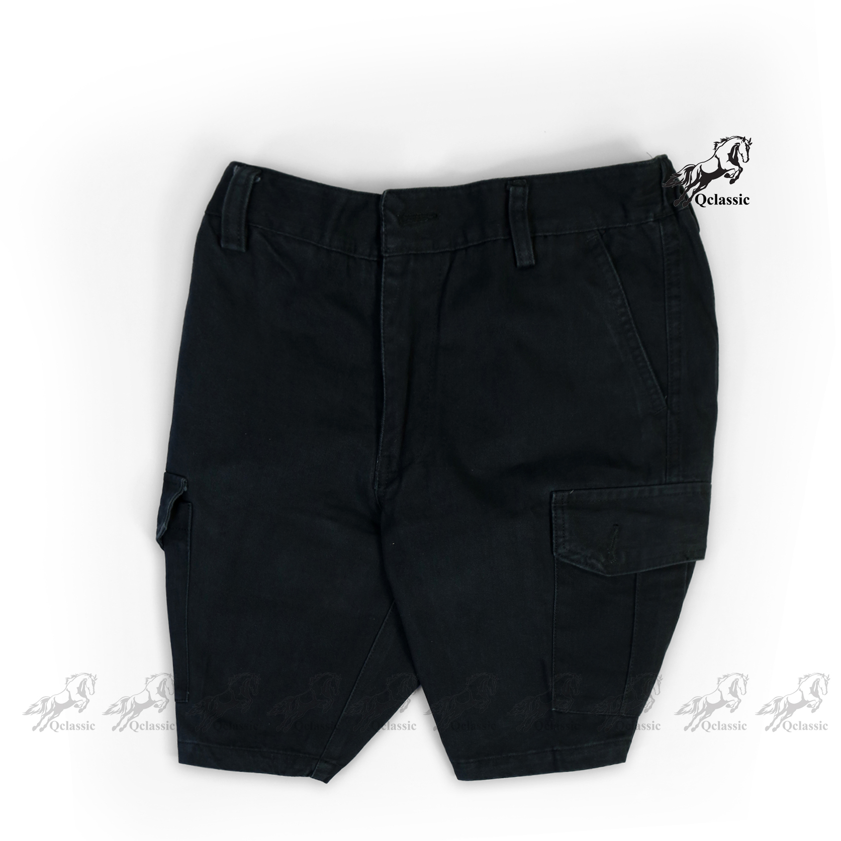 Quần short túi hộp lưng thun chất vải dày dặn mềm mịn