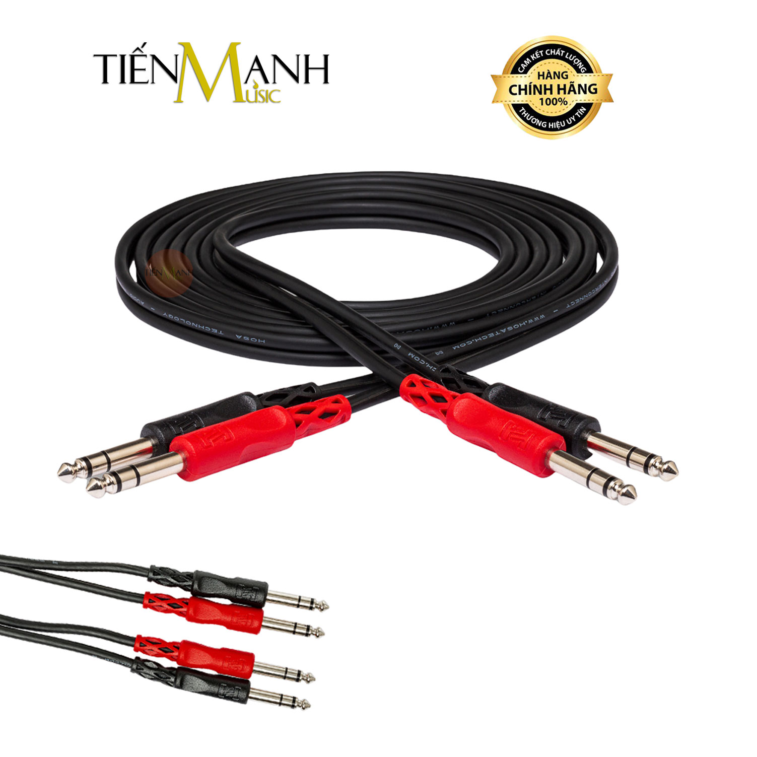 Cặp dây cáp loa kiểm âm hosa 2 đầu 6ly stereo trs css-201, css-202, css-203 balanced 1/4 in css201, css202, css203 studio monitor cable