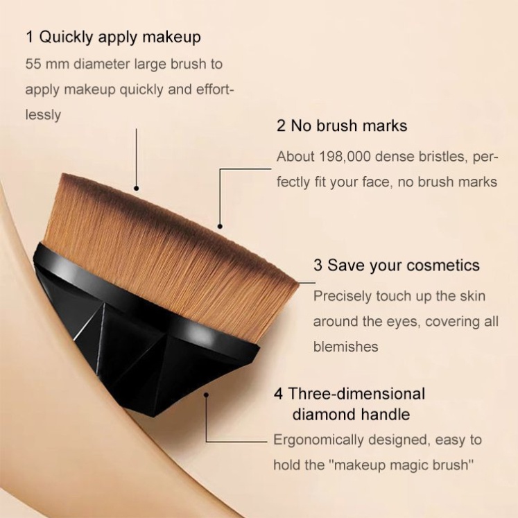 Petal traceless makeup brush