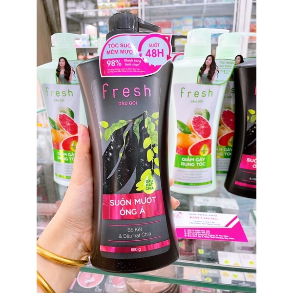 Dầu gội đầu Fresh bồ kết suôn mượt óng ả 650ml