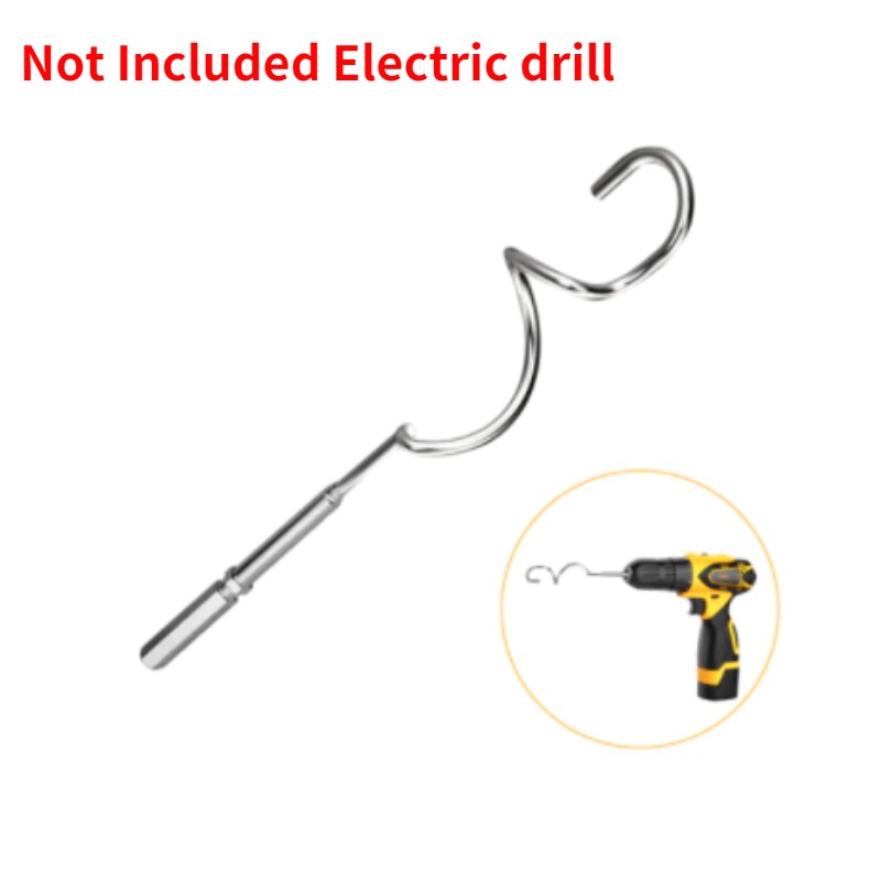 Stainless Steel Egg Beater Whisk Hand Mixer Suitable For Drill Electric Mixer Cream Dough Whisk Mixer Baking Kitchen Accessories