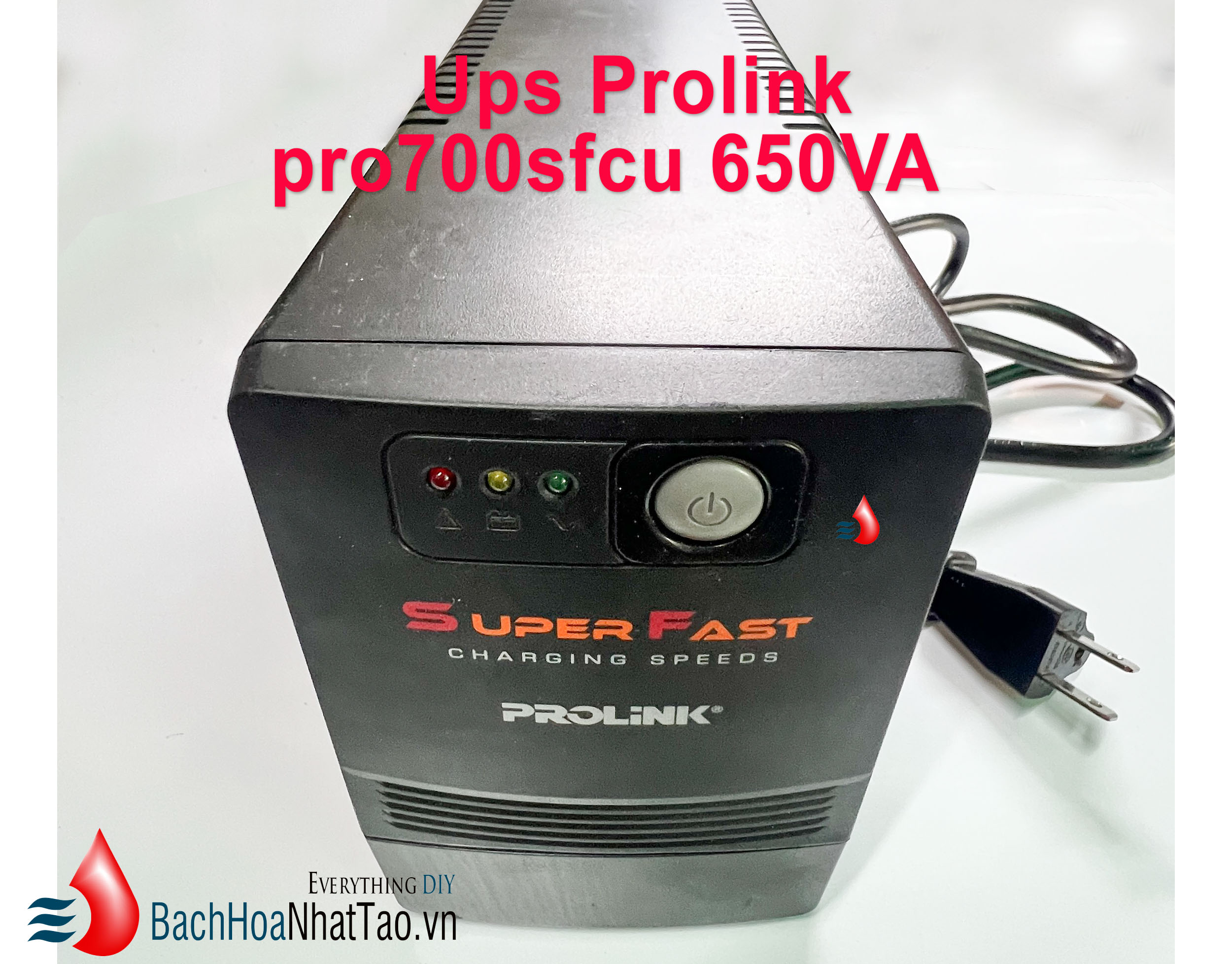 Bộ lưu điện ups Prolink pro700 chưa bao gồm bình acqui
