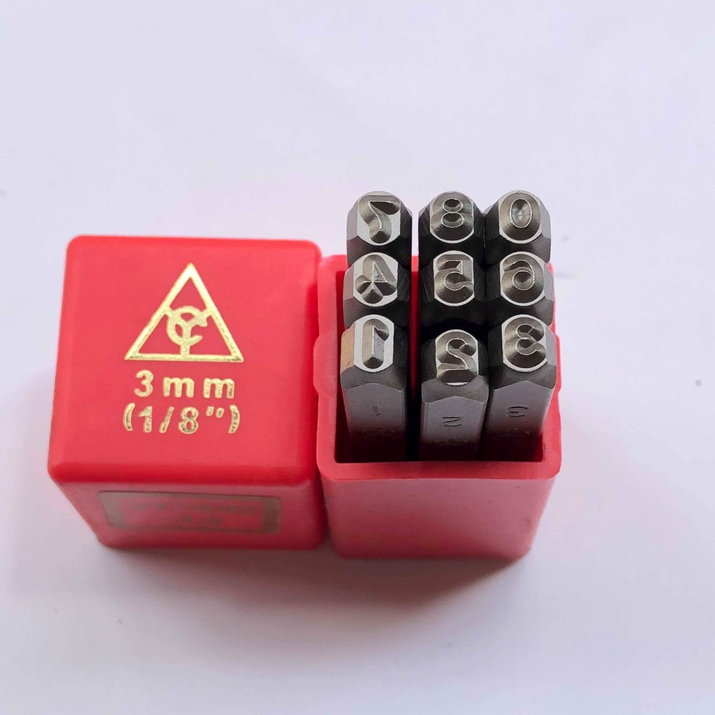 Bộ đóng SỐ 3mm hiệu YC (xuôi) - YC-602-3.0