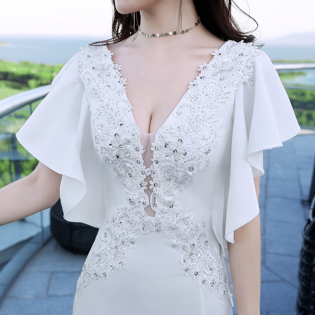 利Đầm Đuôi Cá Dự Tiệc Thiết Kế Thanh Lịch Cho Nữ