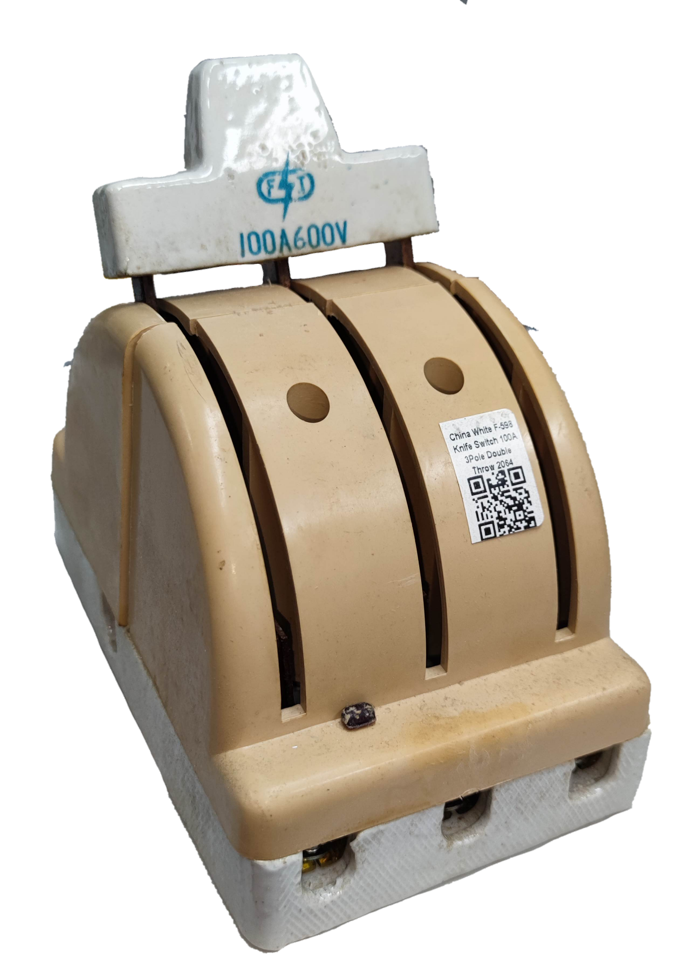 100A Knife Switch 3 Phase Double Throw 600V, 100A 3PDT Knife Switch