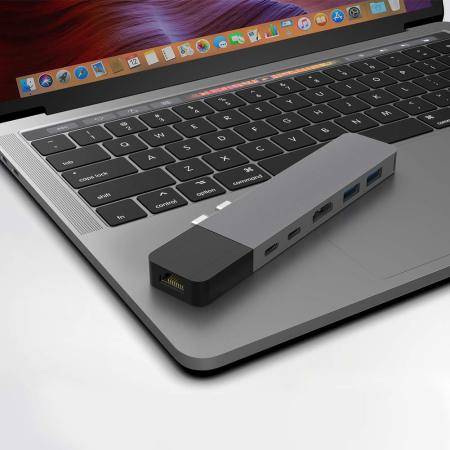 Cổng chuyển HyperDrive Net 6-in-2 Hub (GN28N) for USB-C MacBook Pro - TOPSTORE
