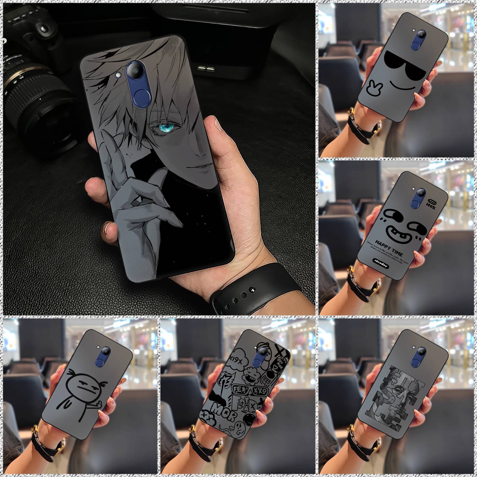 Phone%20Pouch%20Dirt-resistant%20Phone%20Case%20For%20Huawei%20Honor%20V9%20Play/Honor%206C%20Pro%20Anti-knock%20Back%20Cover%20Full%20wrap%20Cartoon%20Cute%20-%20Image%205