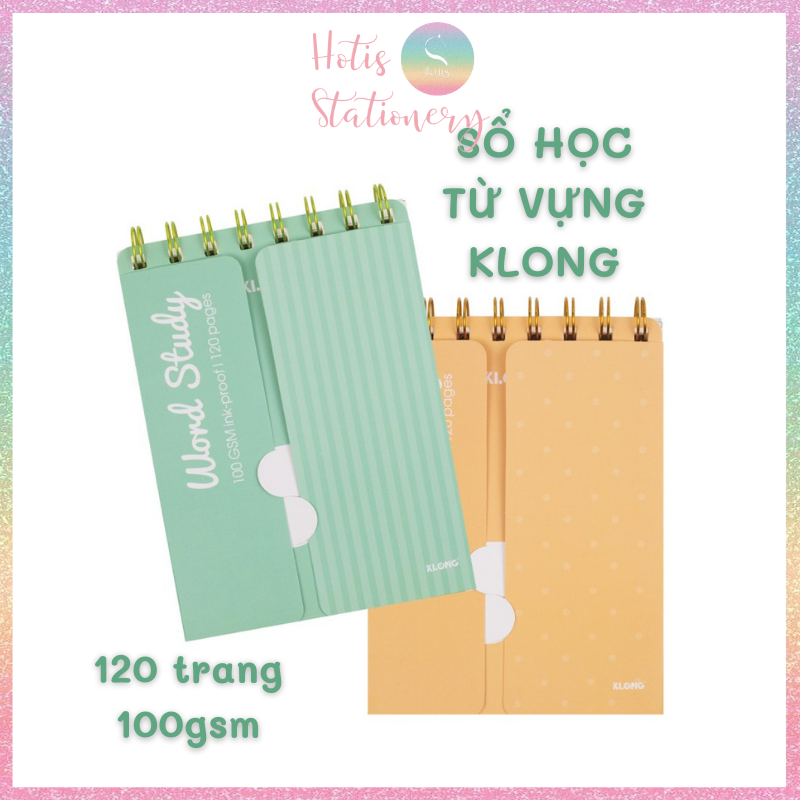 HOTIS Sổ học từ vựng Word Study KLong A6 - 120 trang