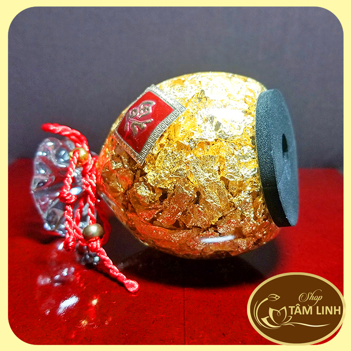 TÚI TIỀN VÀNG PHONG THỦY CAO 10CM
