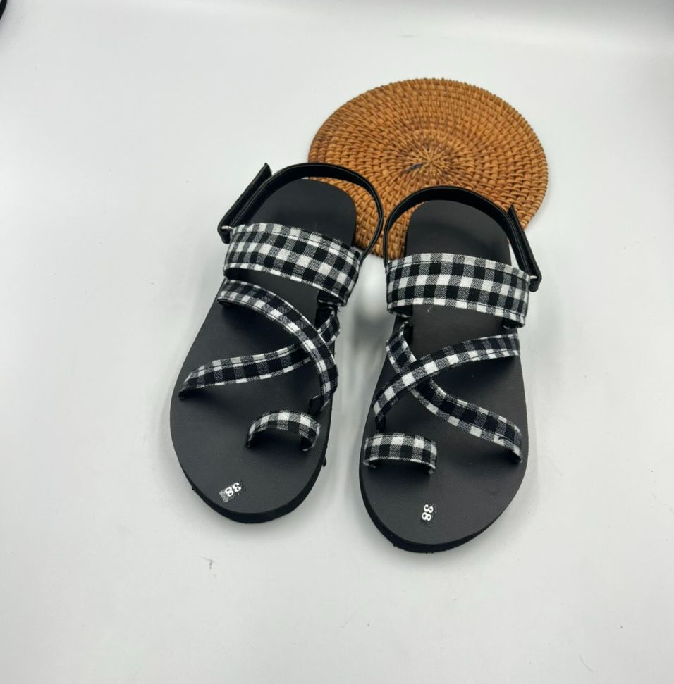 Dép xăng đan nữ A112 ca rô ( thới giới sandal )