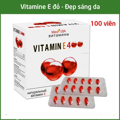 Viên uống vitamin e4 đỏ nga h100 viên