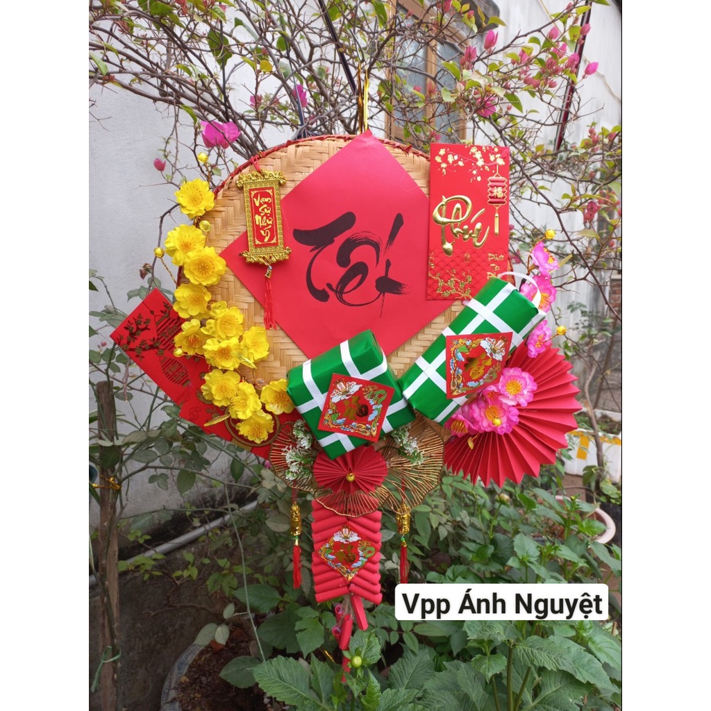 Mẹt tết, mẹt trang trí handmade, mẹt trang trí