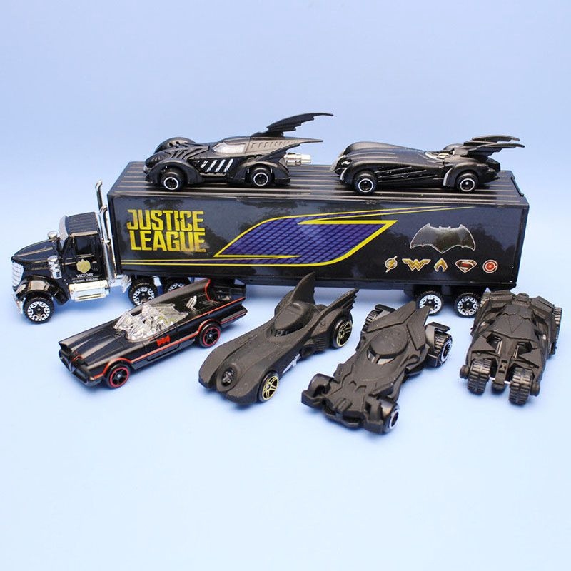 Set 7 mô hình xe hơi batman đồ chơi tỉ lệ 1: 64