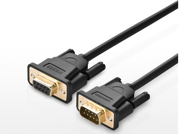 Cáp cổng Com Rs232 9 chân dương sang Com 9 chân âm (9M/9F) dài 2m Ugreen 20146
