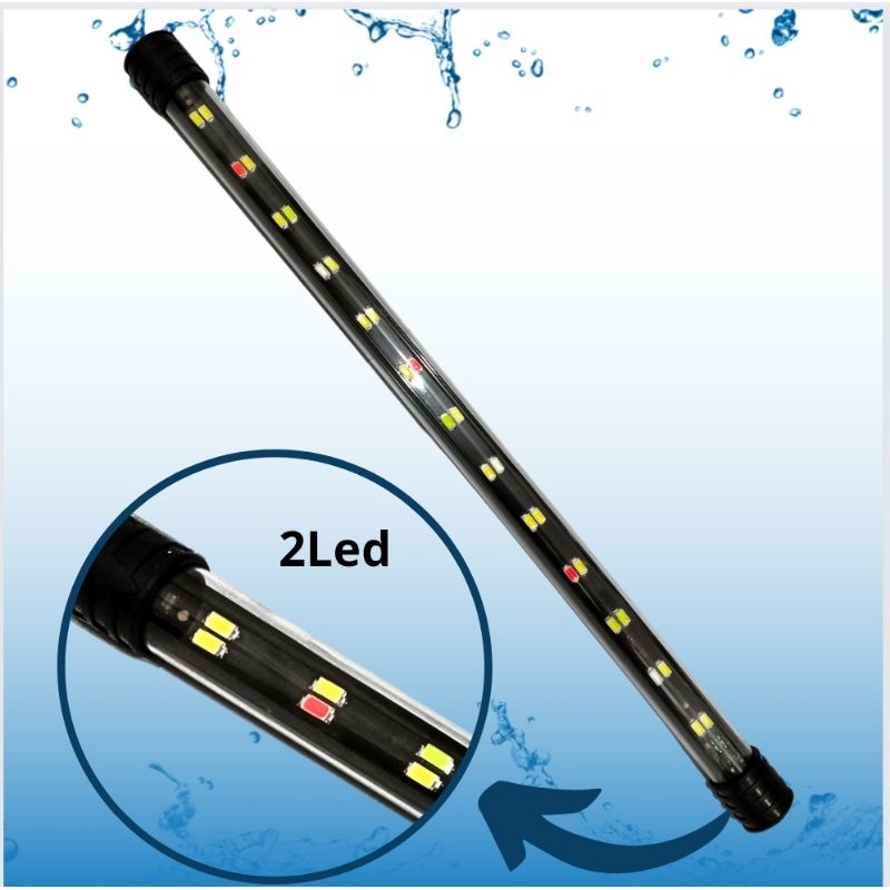 Lampu Celup Led Aquarium ARMADA T4 2LED AM Z20