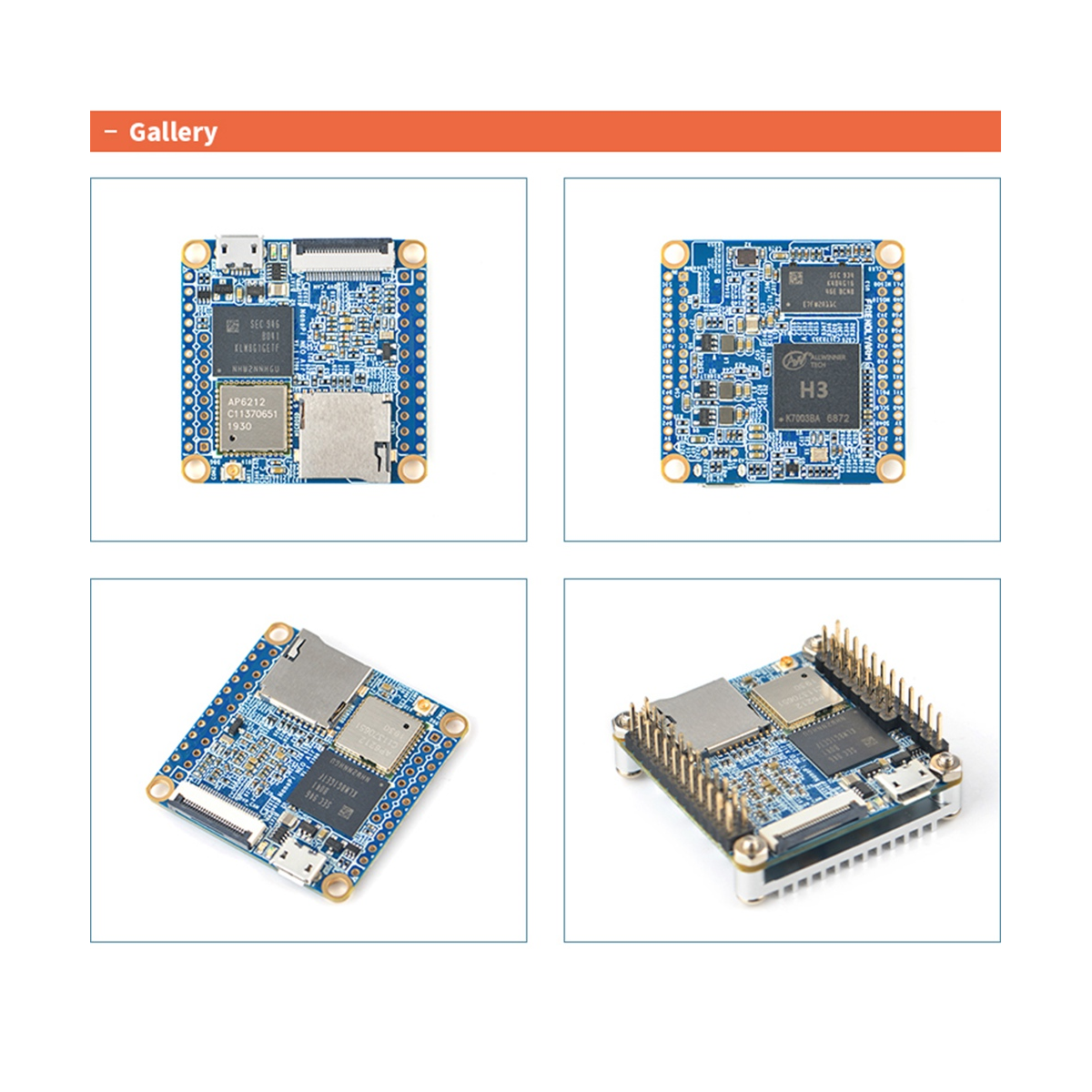1 Set Development Board for Nanopi NEOAir Development Board IoT Development Board 512Mb RAM Wifi & Bluetooth 8Gb Emmc Allwinner H3 -Core -A7 Ubuntucore