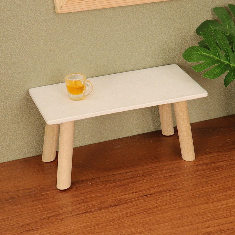 Doll House Simulation Mini Table Living Room Furniture Life Scene Decoration Model Jessica.