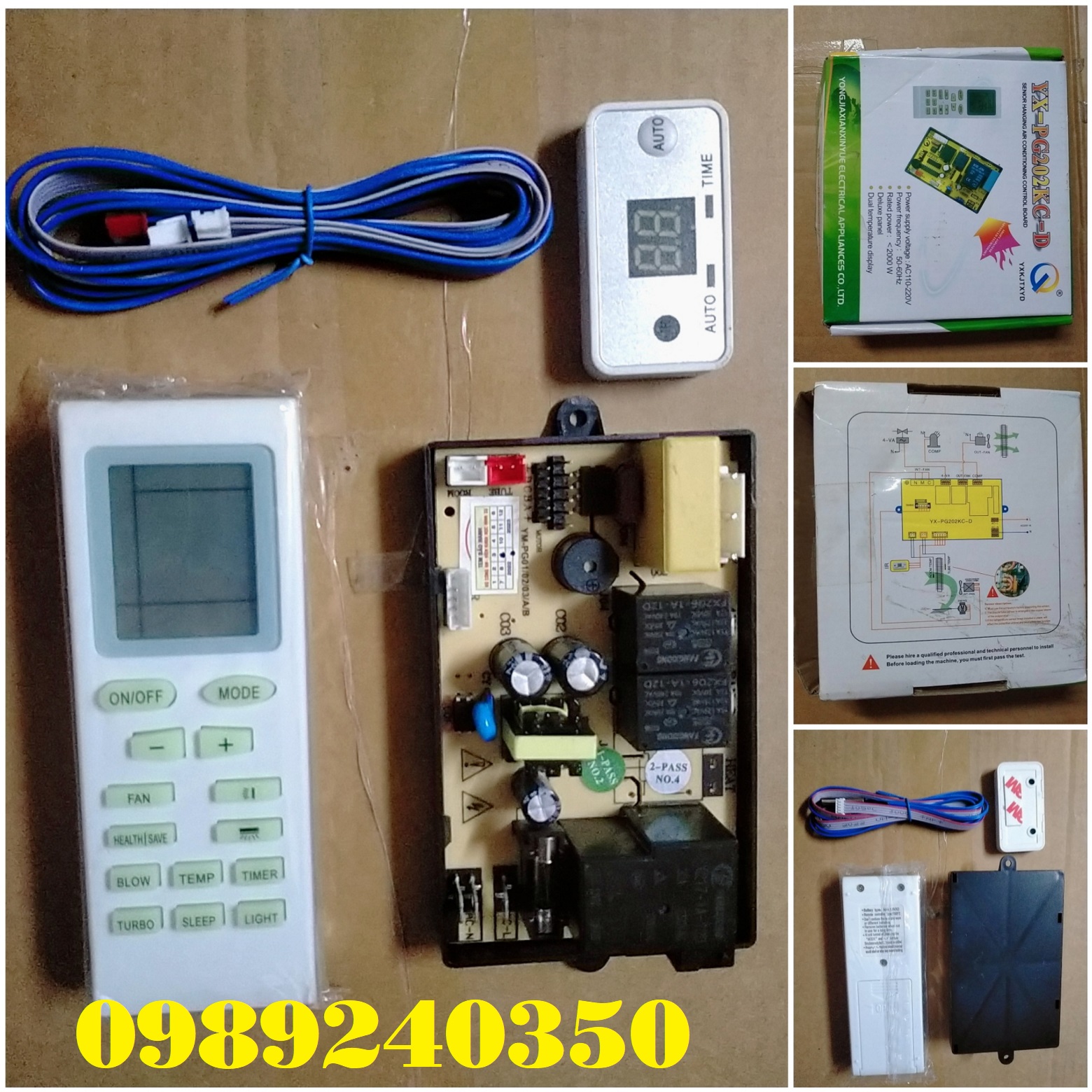 Bo mạch điều hòa đa năng 6 dây có hiển thị, Board máy lạnh đa năng