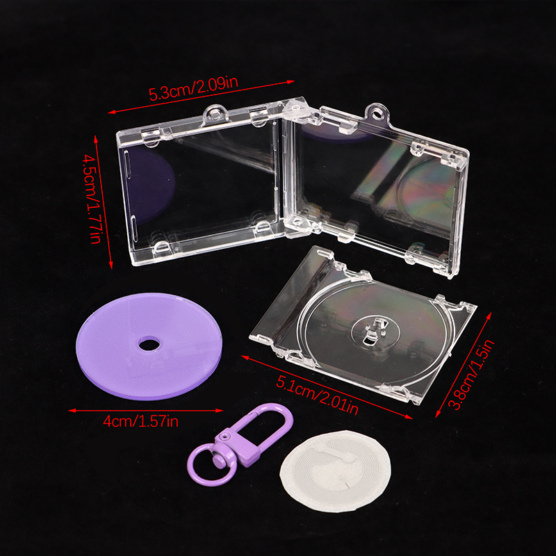 NFC%20Blank%20Album%20CD%20Case%20Keychain%20With%20NFC%20Sticker%20CD%20Player%20Keyring%20Peripheral%20Commemorative%20Album%20Key%20Holder%20DIY%20Bag%20Pendant%20DUJU%20-%20Image%204