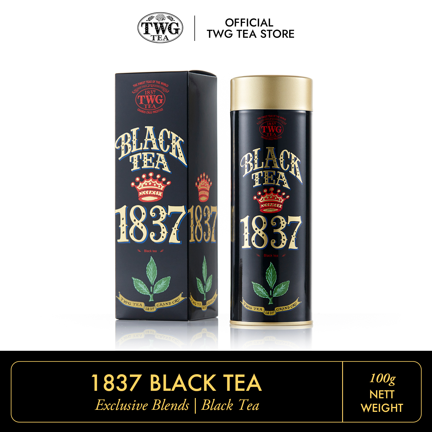 TWG Tea | 1837 Black Tea, Loose Leaf Black Tea Blend in Haute